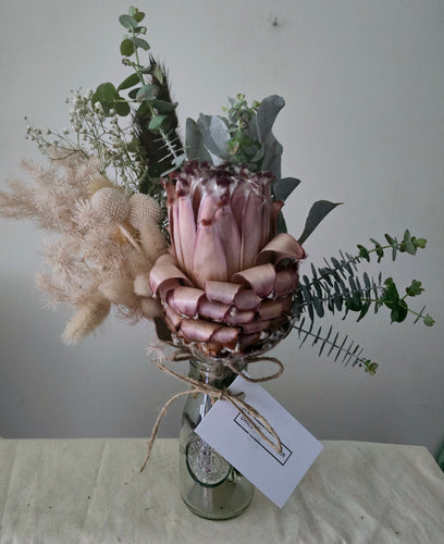 Wild flower Milk Bottle posy